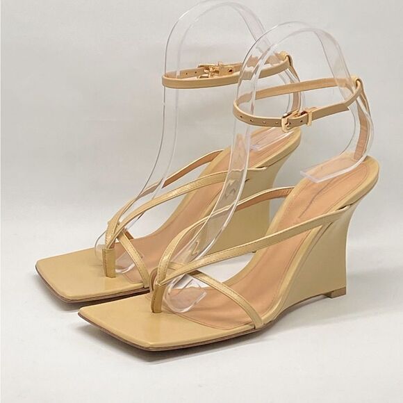 Bottega Veneta Stretch Ankle Strap Wedge Sandal size 36.5 - Picture 3 of 14